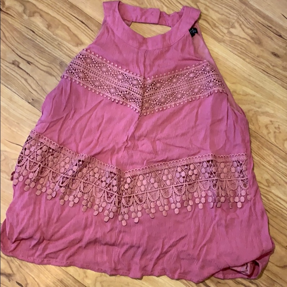 Pink Halter Tank